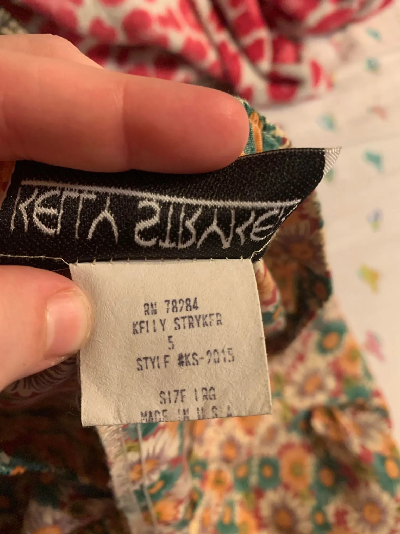 00's Daisy Print Straight Leg Dress Pants by Kelly Stryker