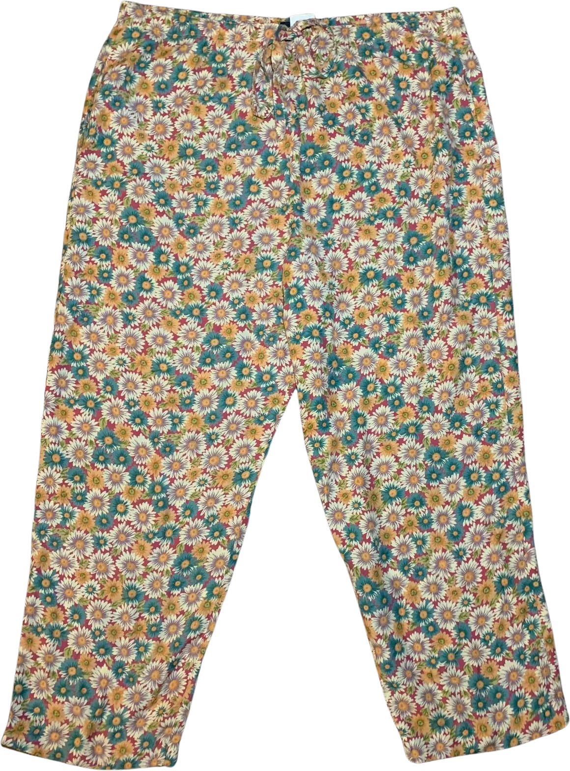 00's Daisy Print Straight Leg Dress Pants by Kelly Stryker