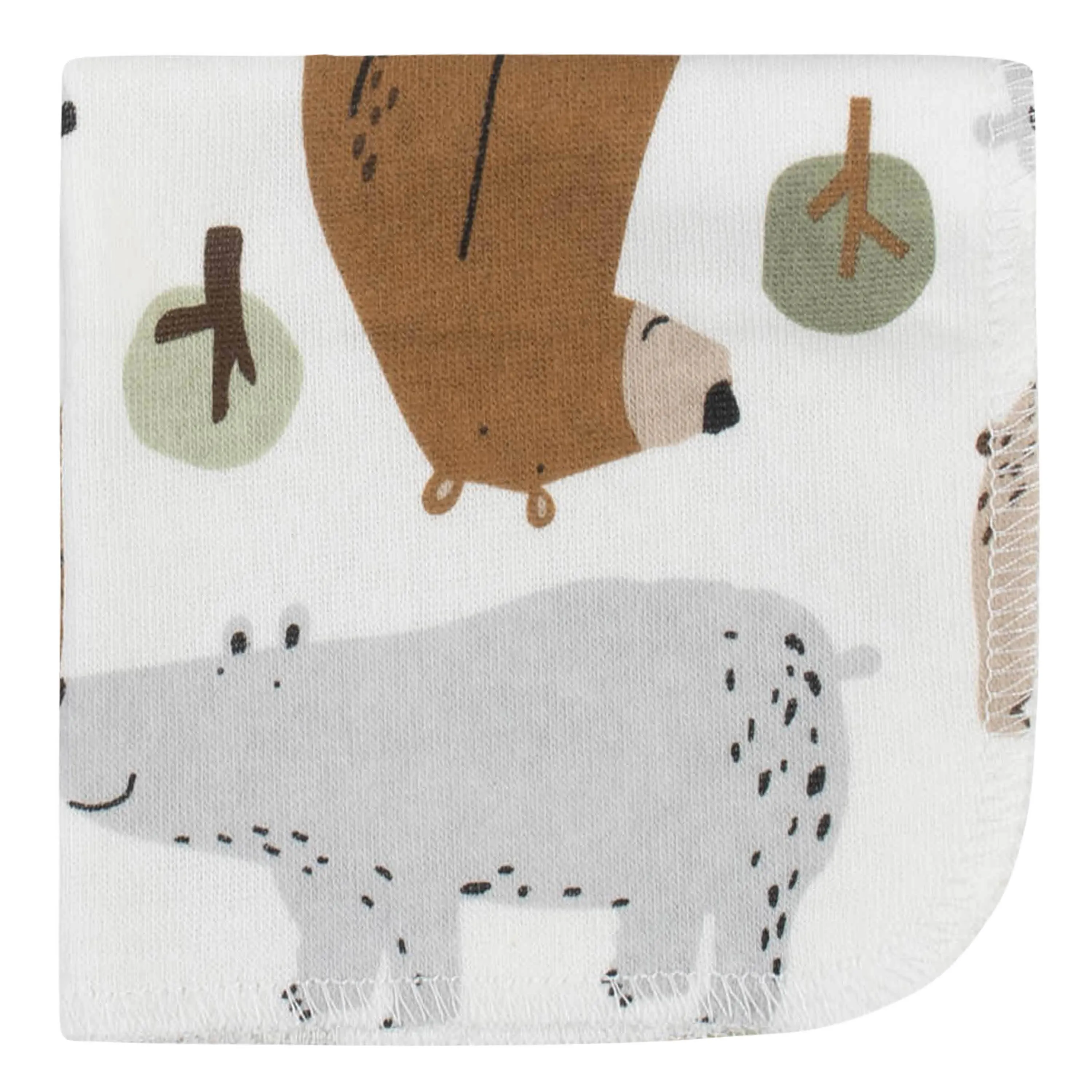 12-Piece Boys Bear Hooded Towel & Washcloth Set