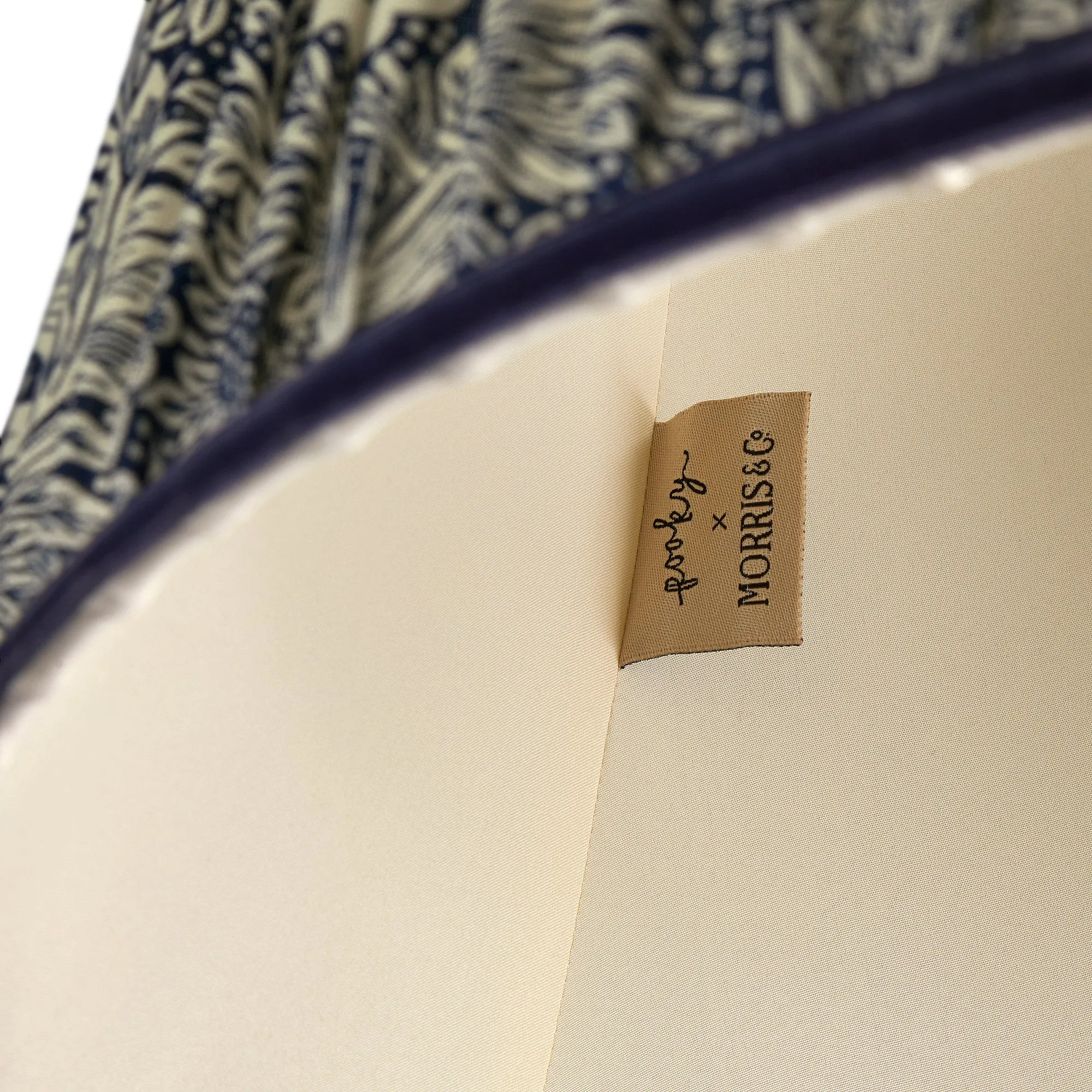 16cm empire shade in indigo Marigold linen by Morris & Co.
