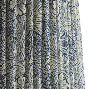 16cm empire shade in indigo Marigold linen by Morris & Co.