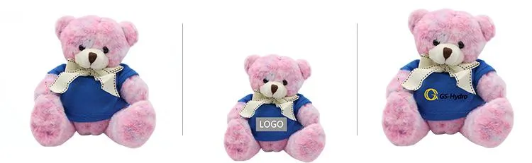 16cm Teddy Bear Plush Toy With Colourful Fur