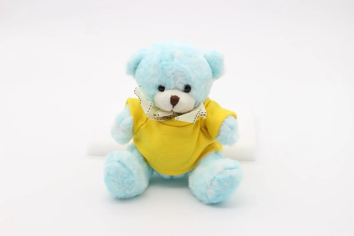 16cm Teddy Bear Plush Toy With Colourful Fur
