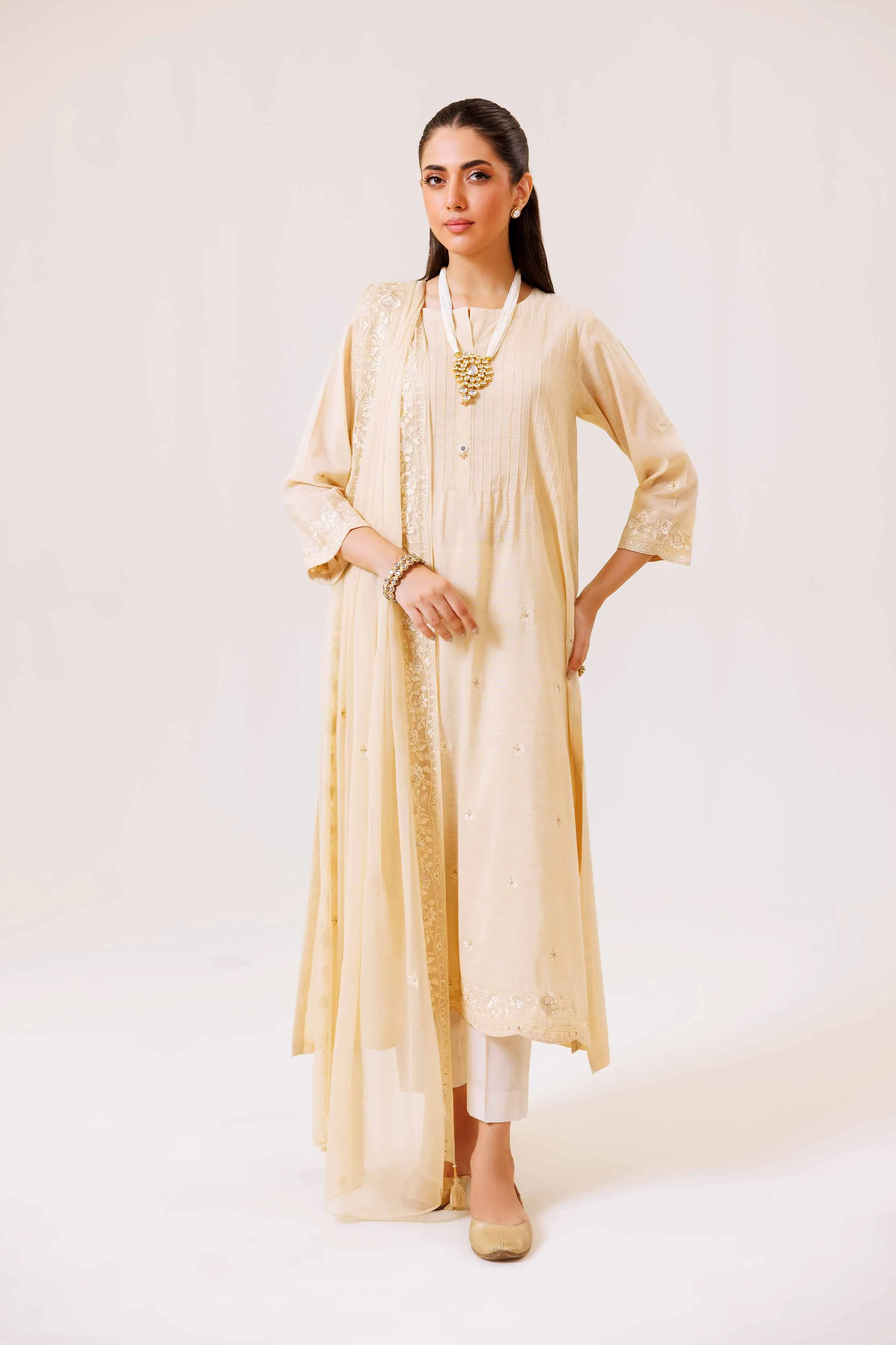 2 Piece - Embroidered Suit - KFS24-84