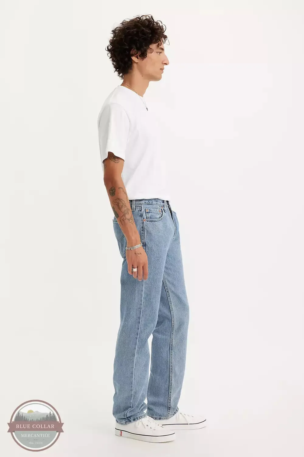 505™ Regular Fit Straight Leg Jeans in Light Stonewash by Levi's 505-4834
