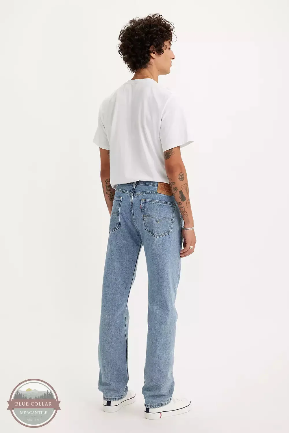 505™ Regular Fit Straight Leg Jeans in Light Stonewash by Levi's 505-4834