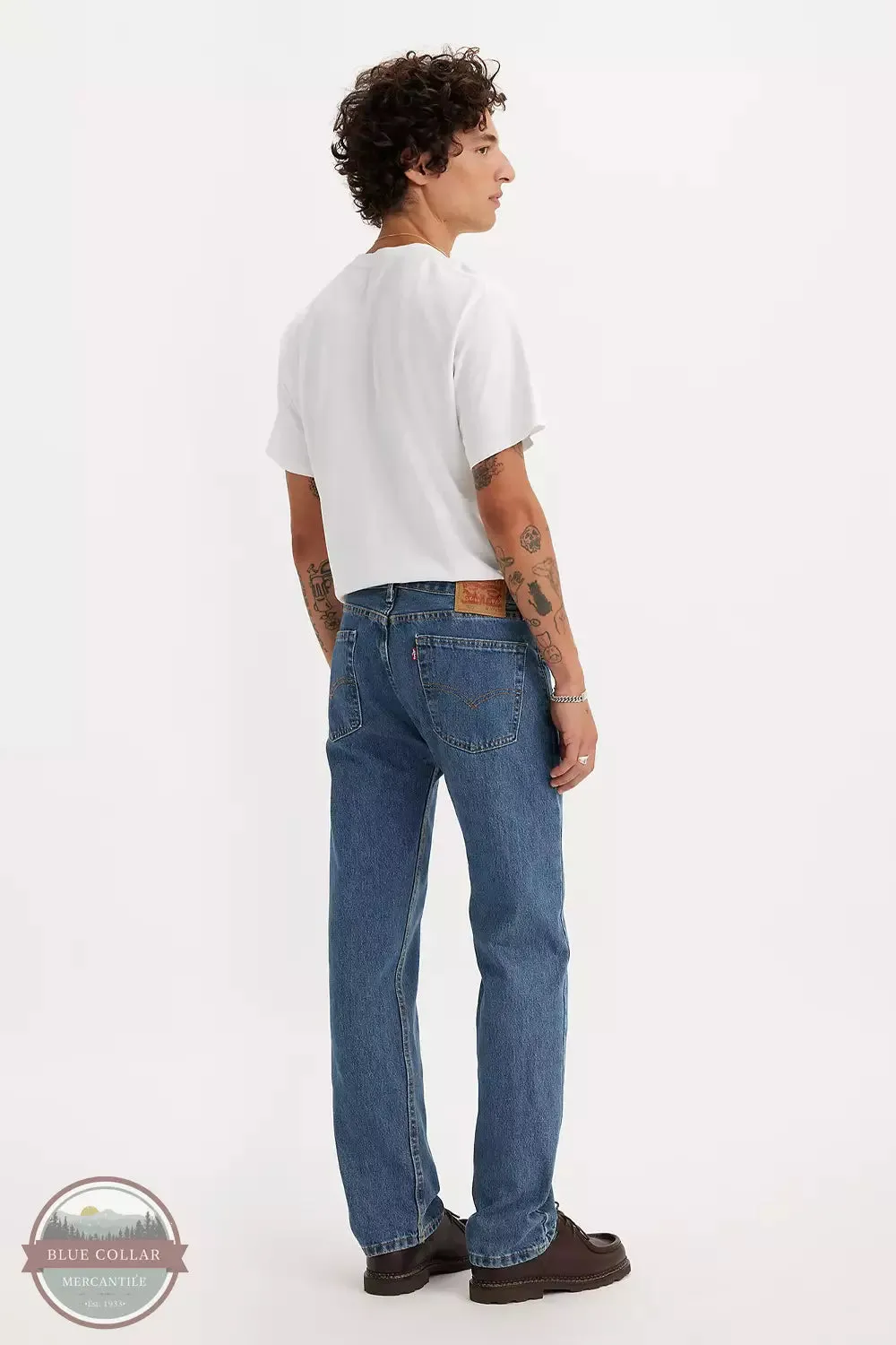 505™ Regular Fit Straight Leg Jeans in Medium Stone Wash by Levi's 505-4891
