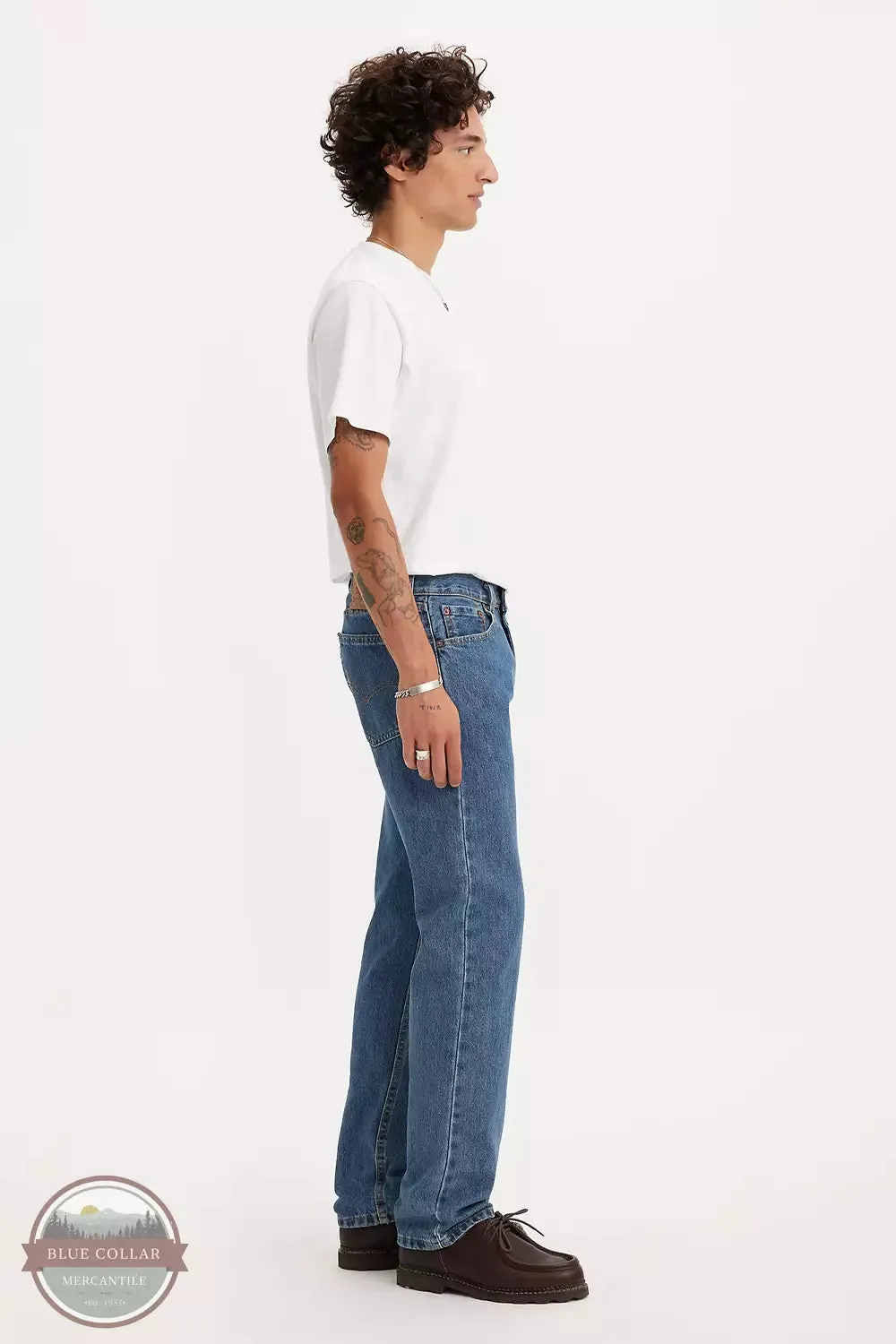 505™ Regular Fit Straight Leg Jeans in Medium Stone Wash by Levi's 505-4891