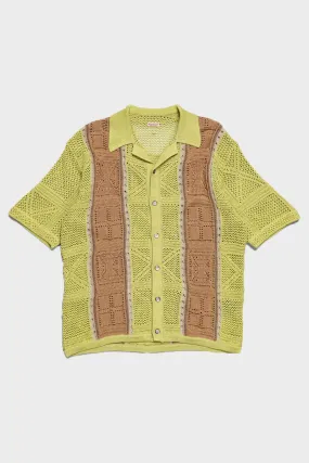 7G Crochet Knit TENNESSEE Aloha Polo - Lime