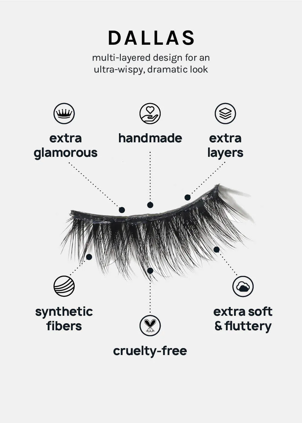 A  Glam 3D Faux Mink Lashes - Dallas