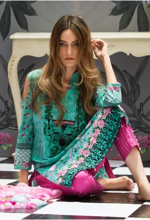 Al Zohaib Monsoon Festivana Lawn Collection Vol-2 – 07A