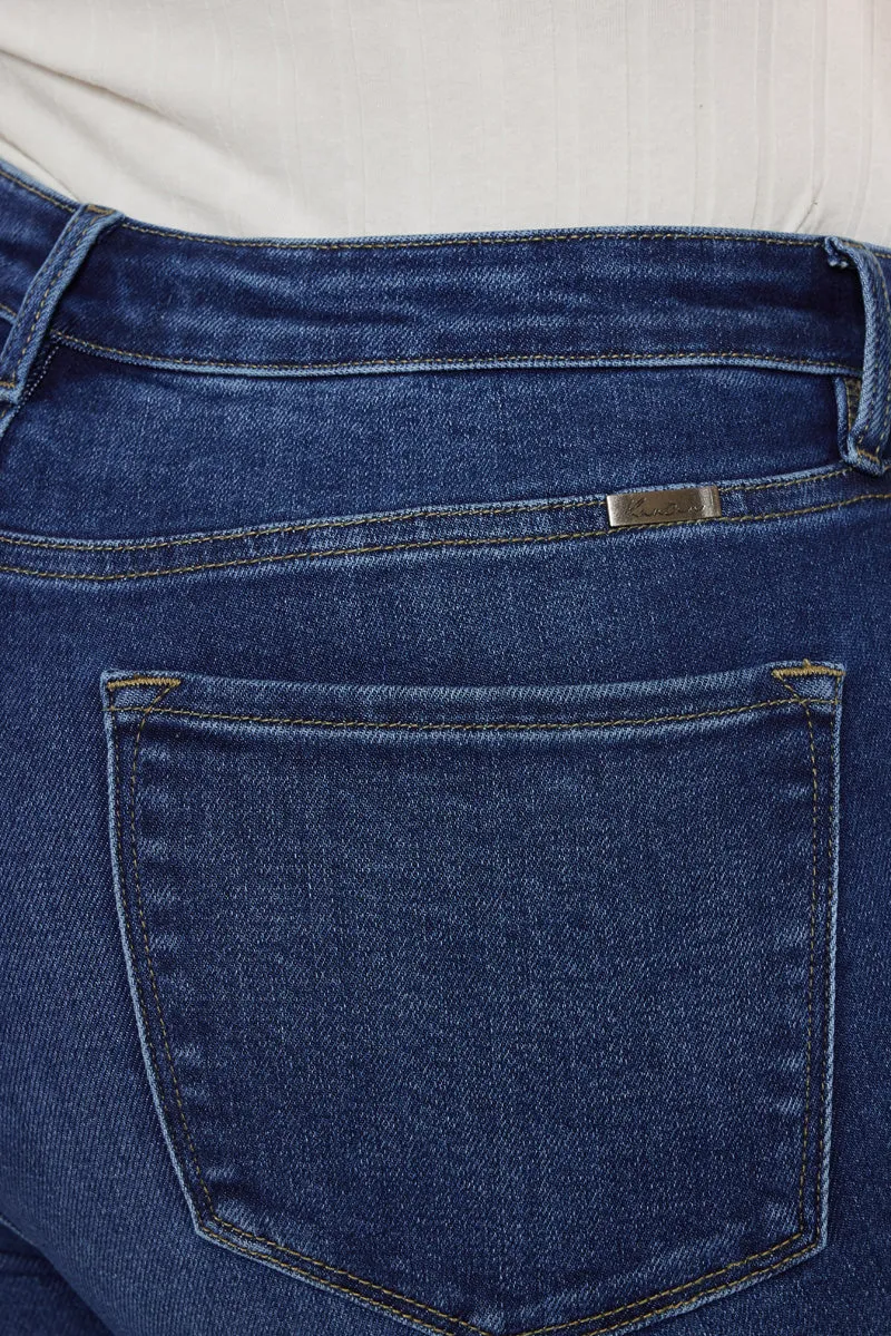 Alannah High Rise Slim Straight Leg Jeans (Plus Size)