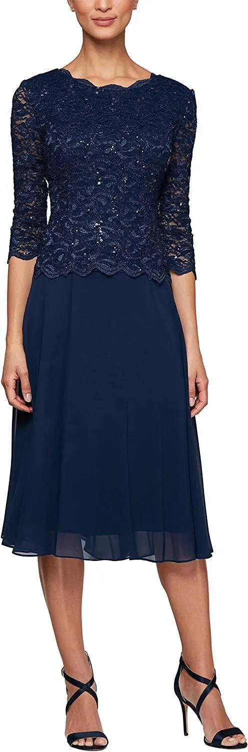 Alex Evenings AE1121796 Short Mother of the Bride Dress