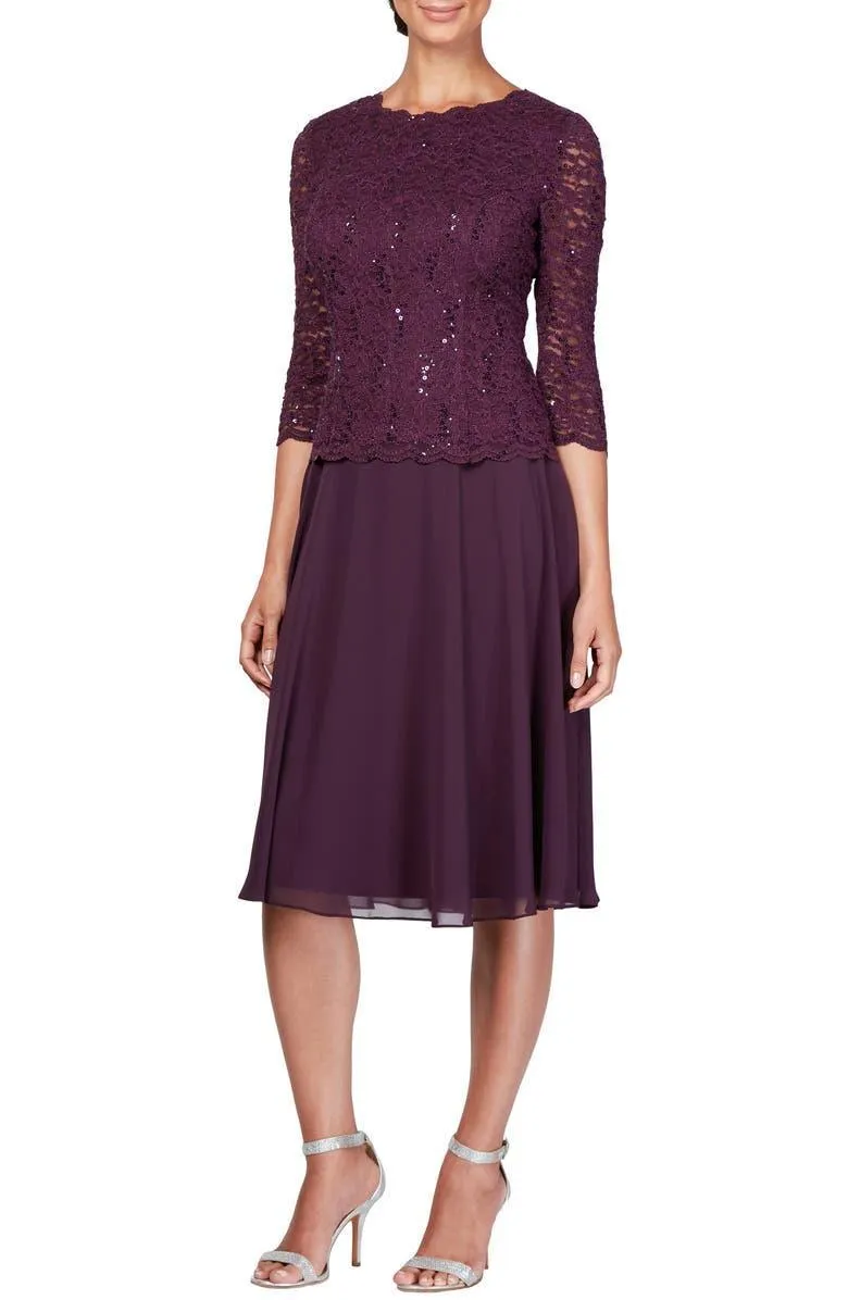 Alex Evenings AE1121796 Short Mother of the Bride Dress