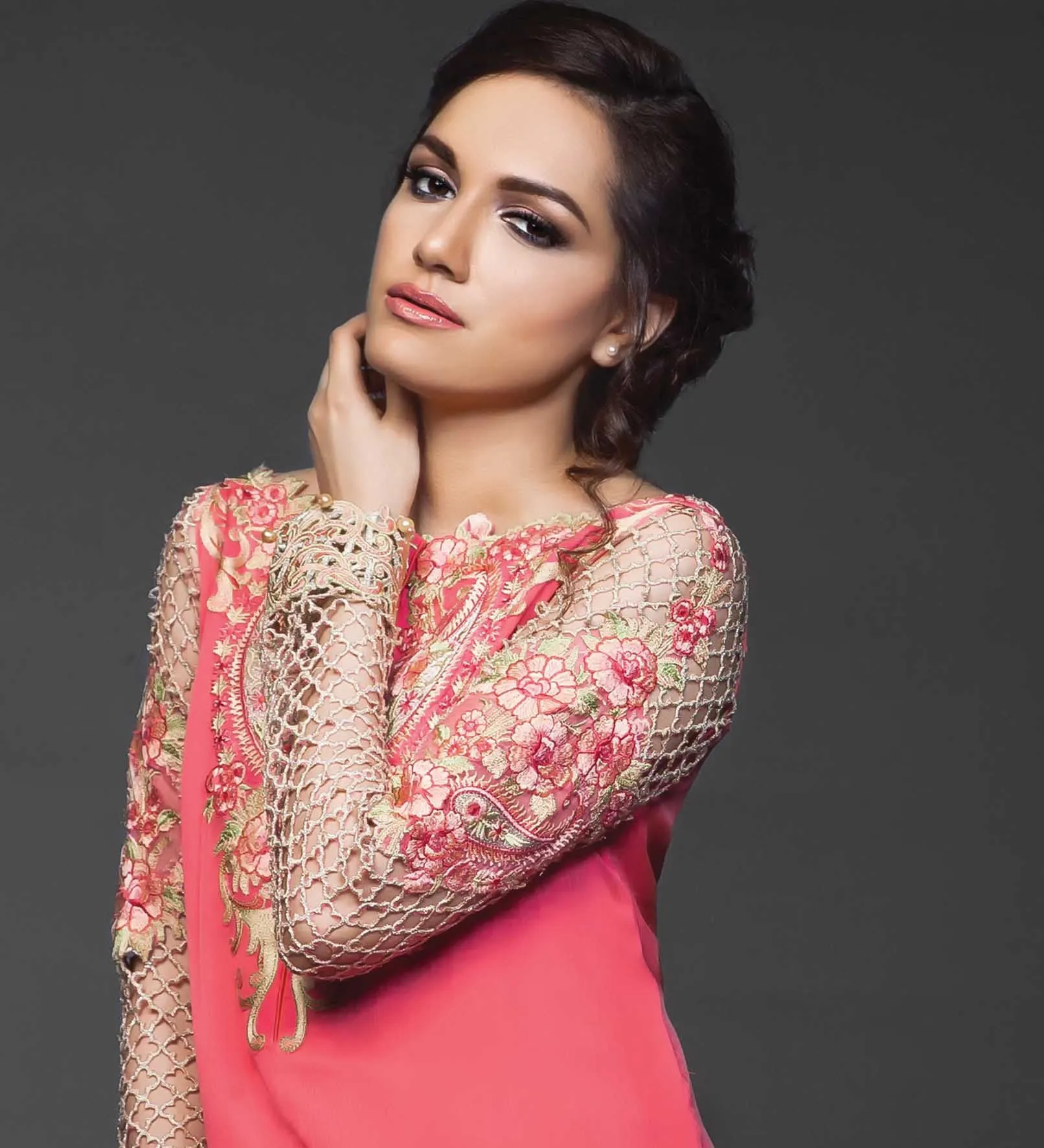 Anaya Festive Chiffon Collection – Coral Dreams