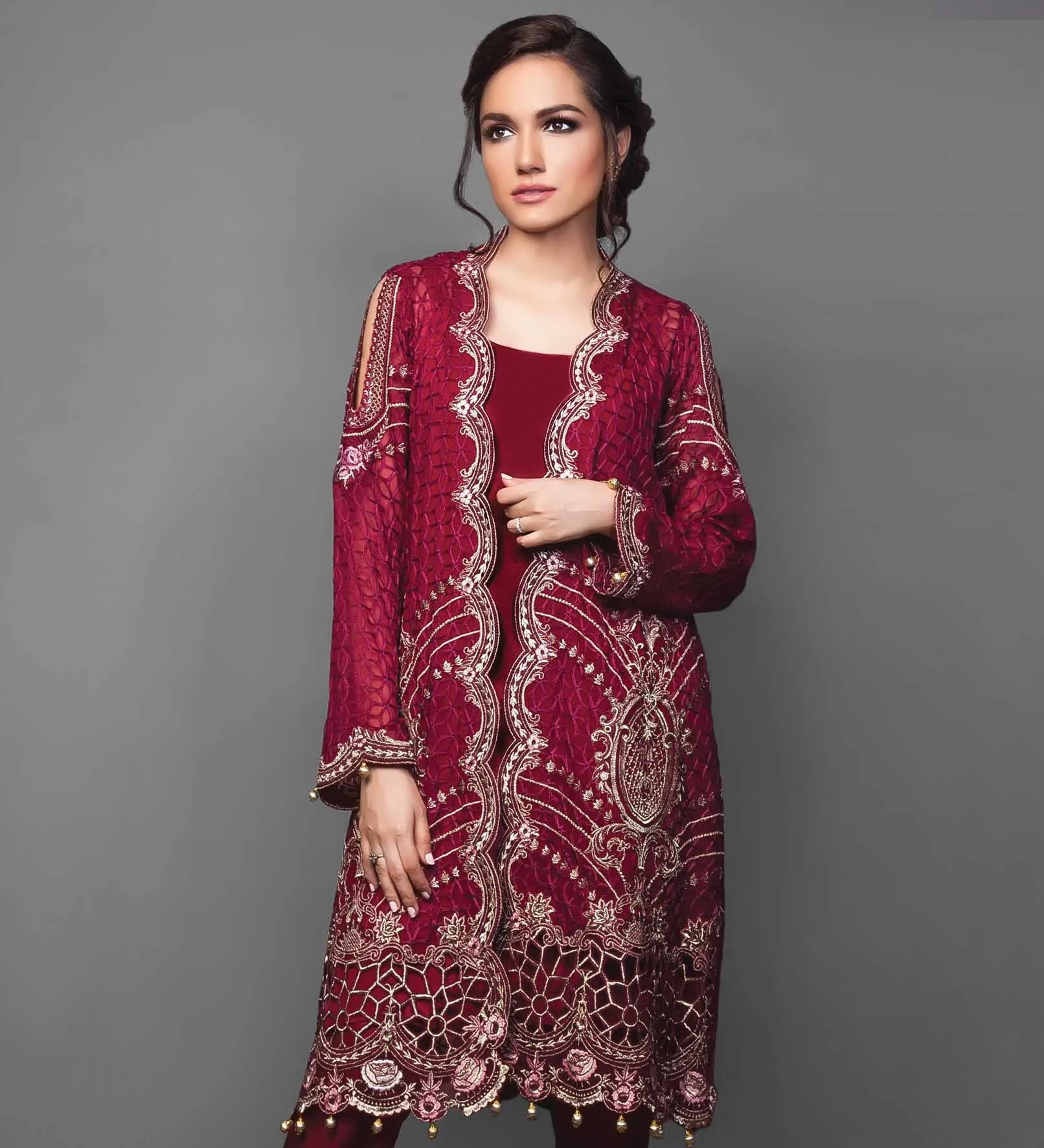 Anaya Festive Chiffon Collection – Scarlet Letter