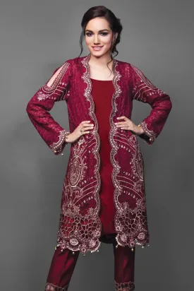 Anaya Festive Chiffon Collection – Scarlet Letter