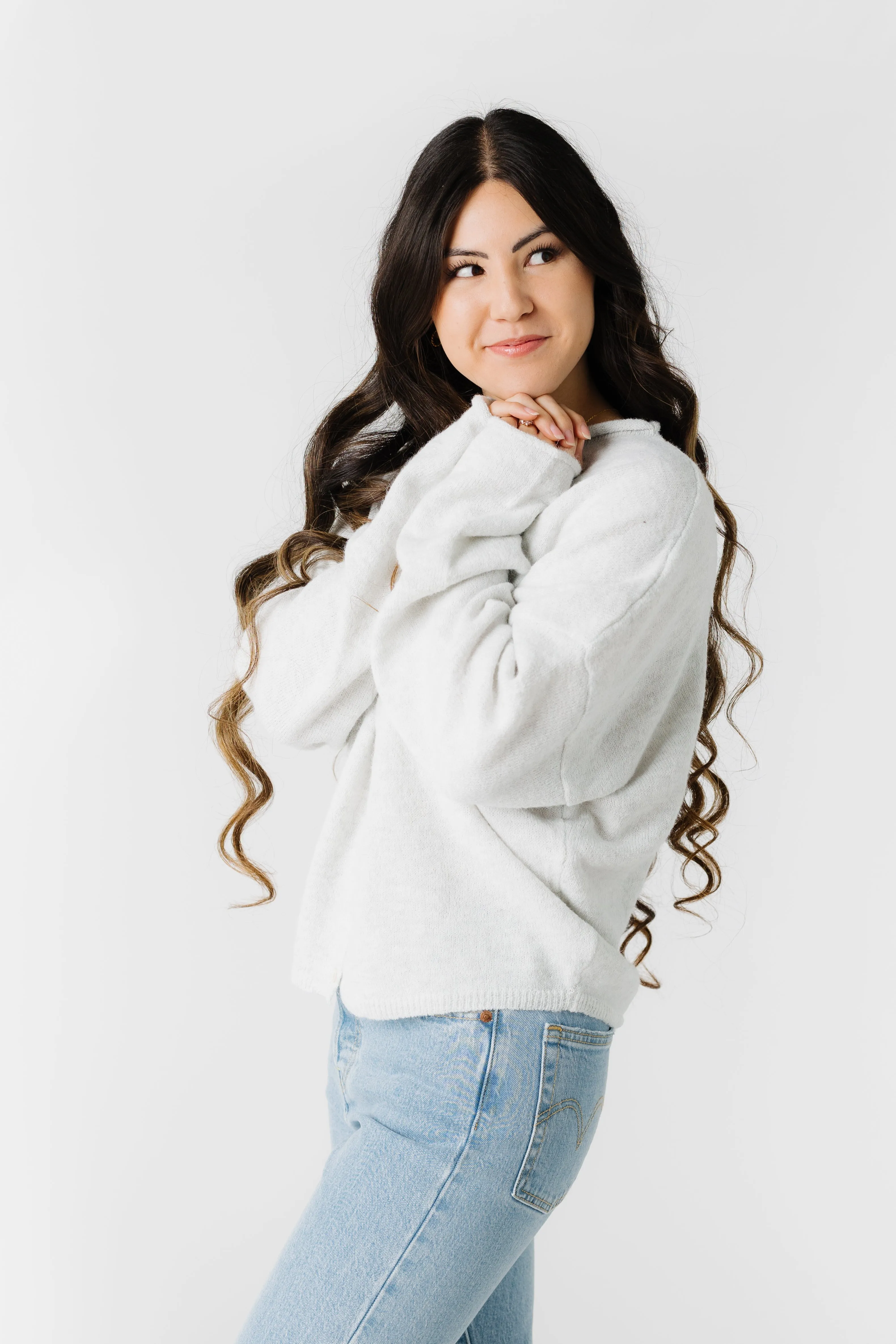 Aria Soft Cardigan - Light Grey