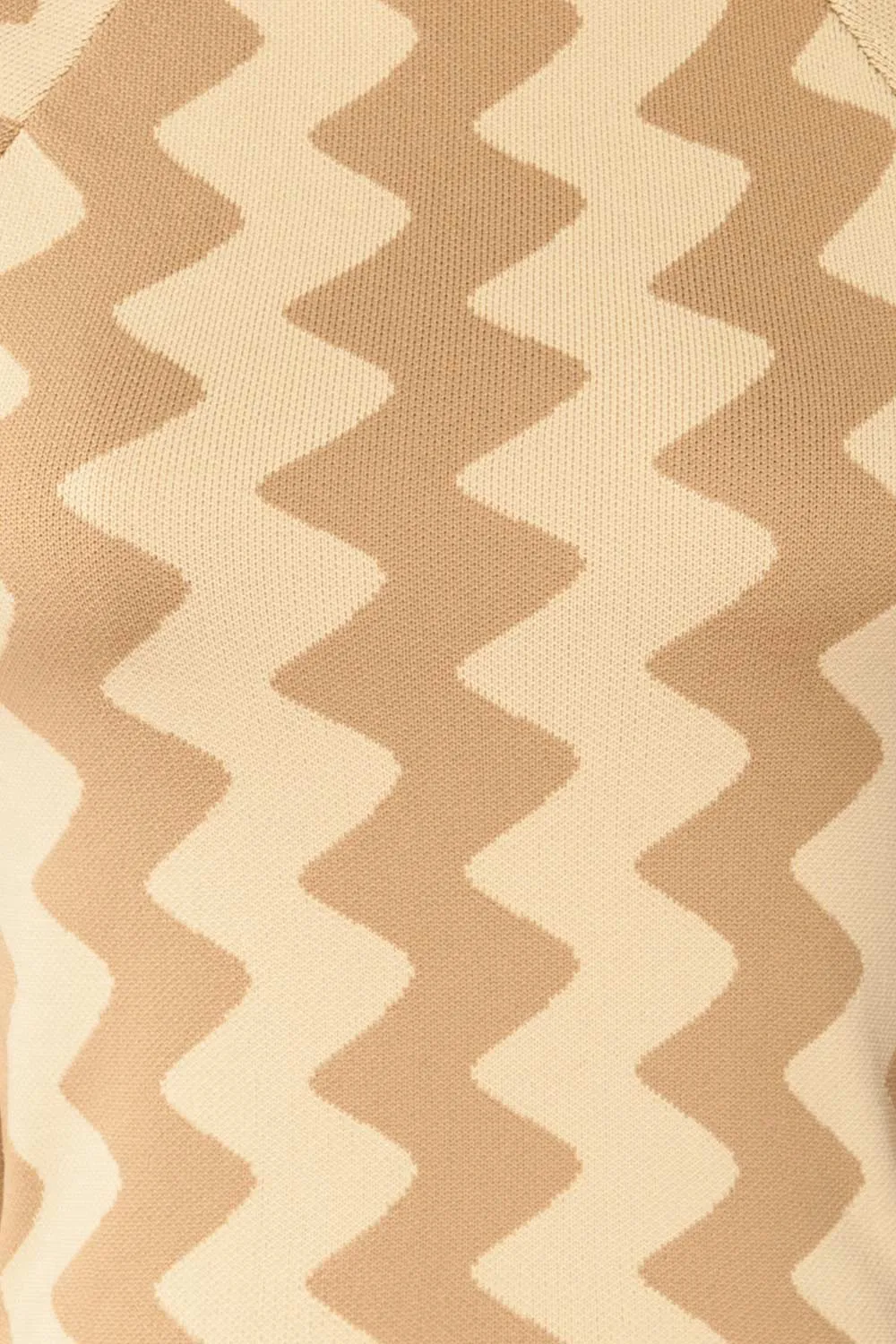 Armenokhori | Cropped Zig Zag Patterned Cropped Top