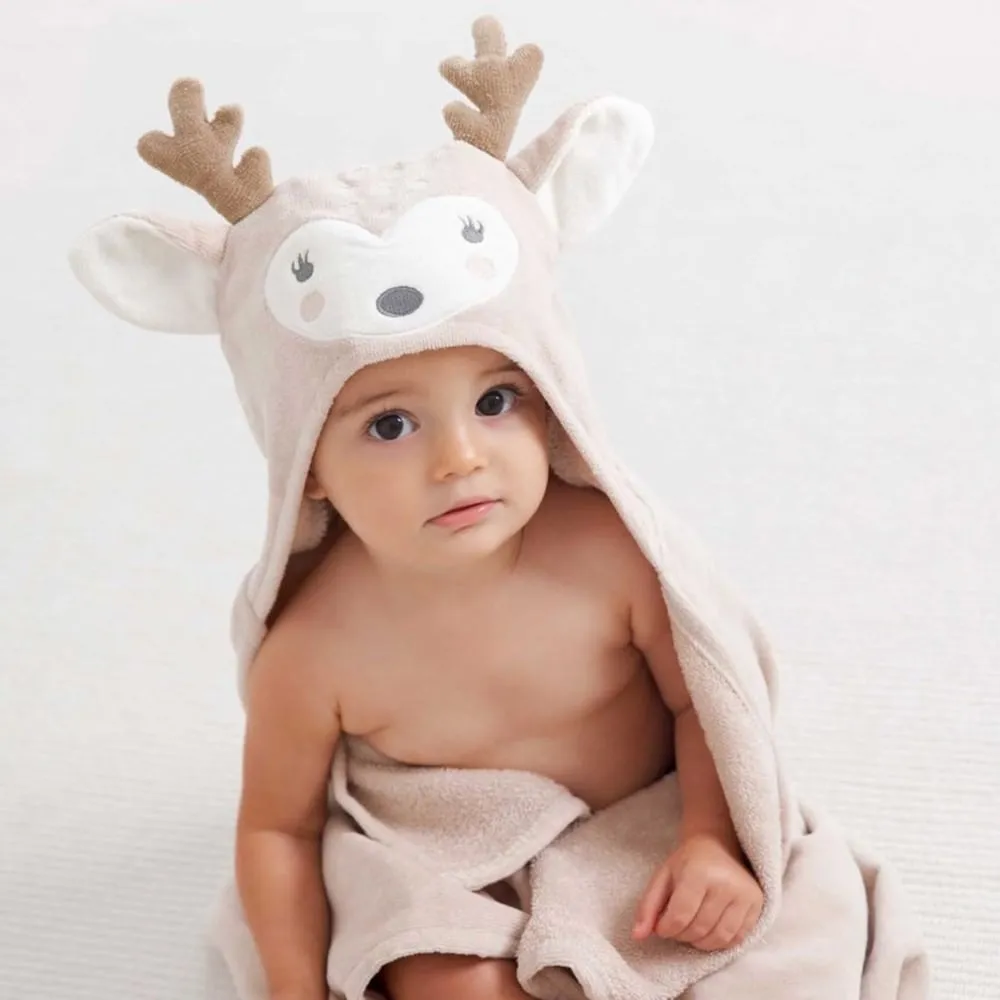 Baby Bath Wrap (0-24M) - Fawn by Elegant Baby