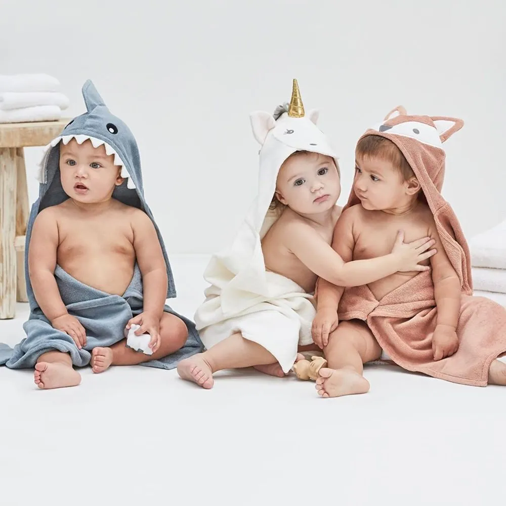 Baby Bath Wrap (0-24M) - Rust Fox by Elegant Baby