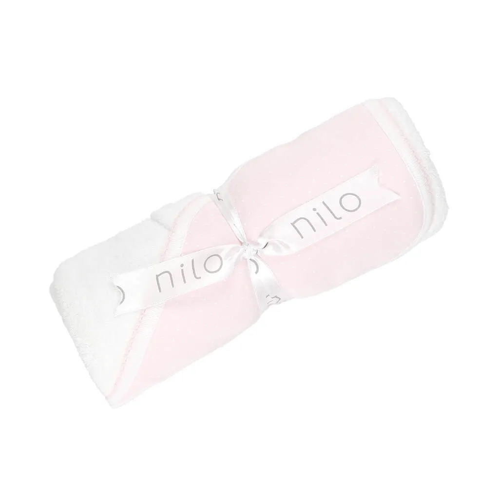 Basic Dots Towel Pink/White