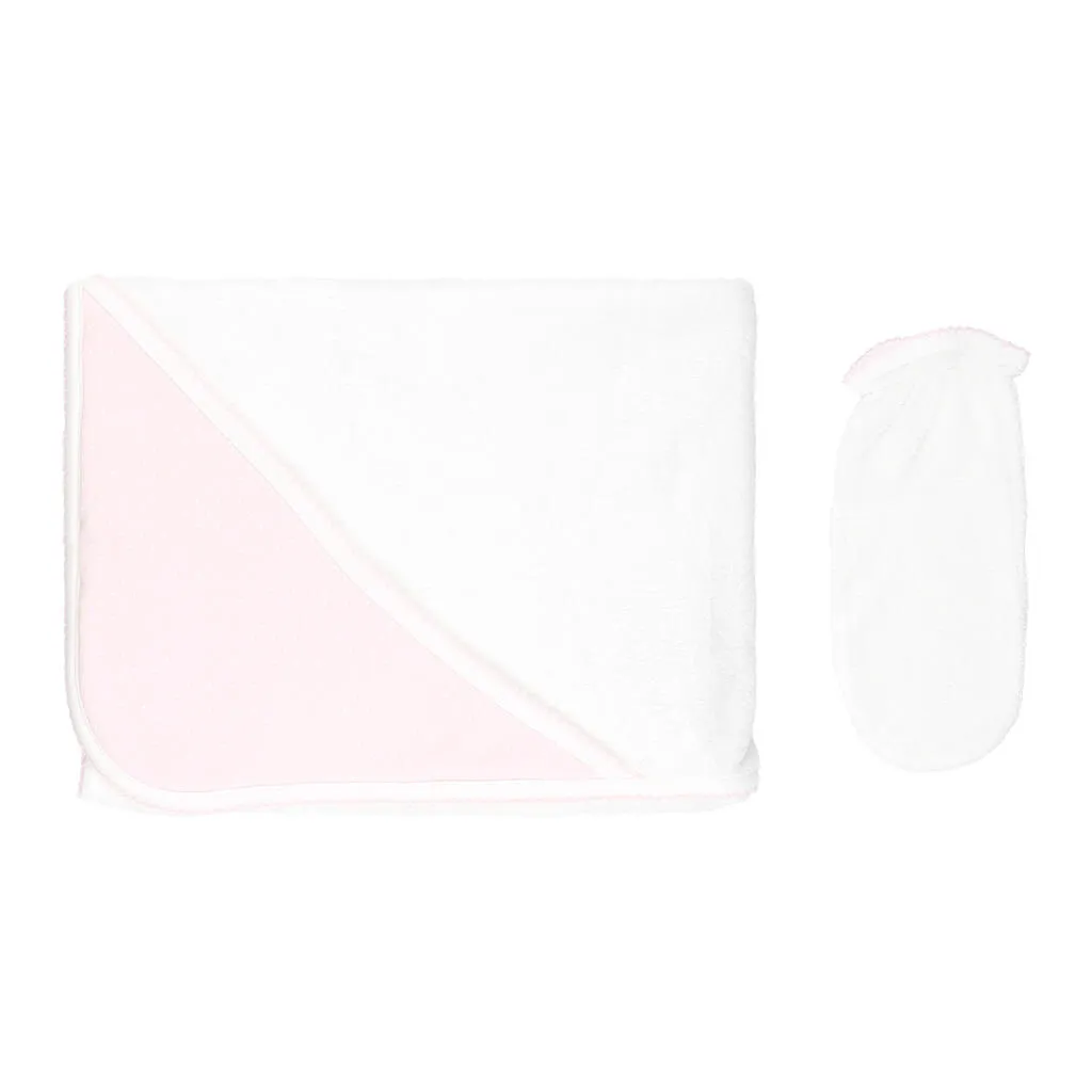 Basic Dots Towel Pink/White