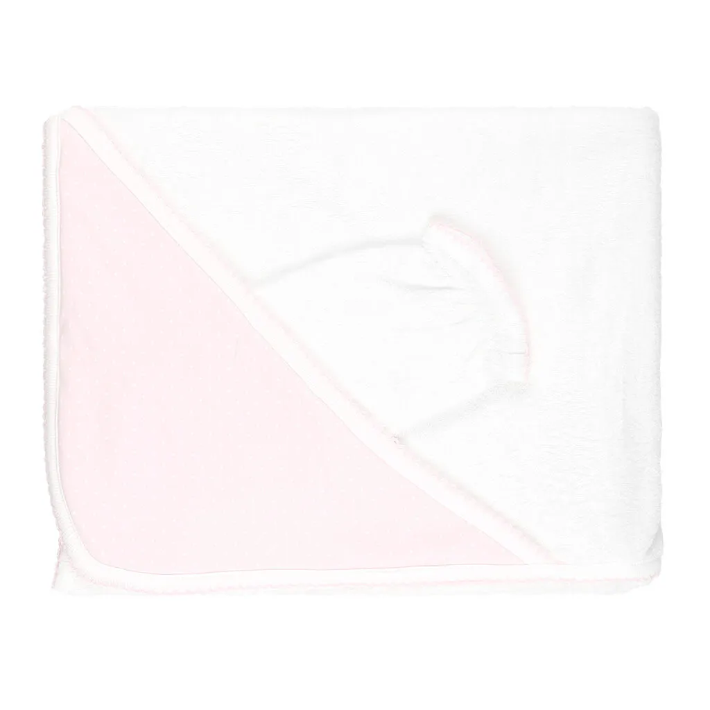 Basic Dots Towel Pink/White