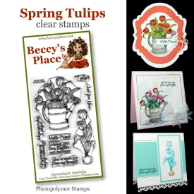 Beccy's Place - Spring Tulips, Clear Stamp Set