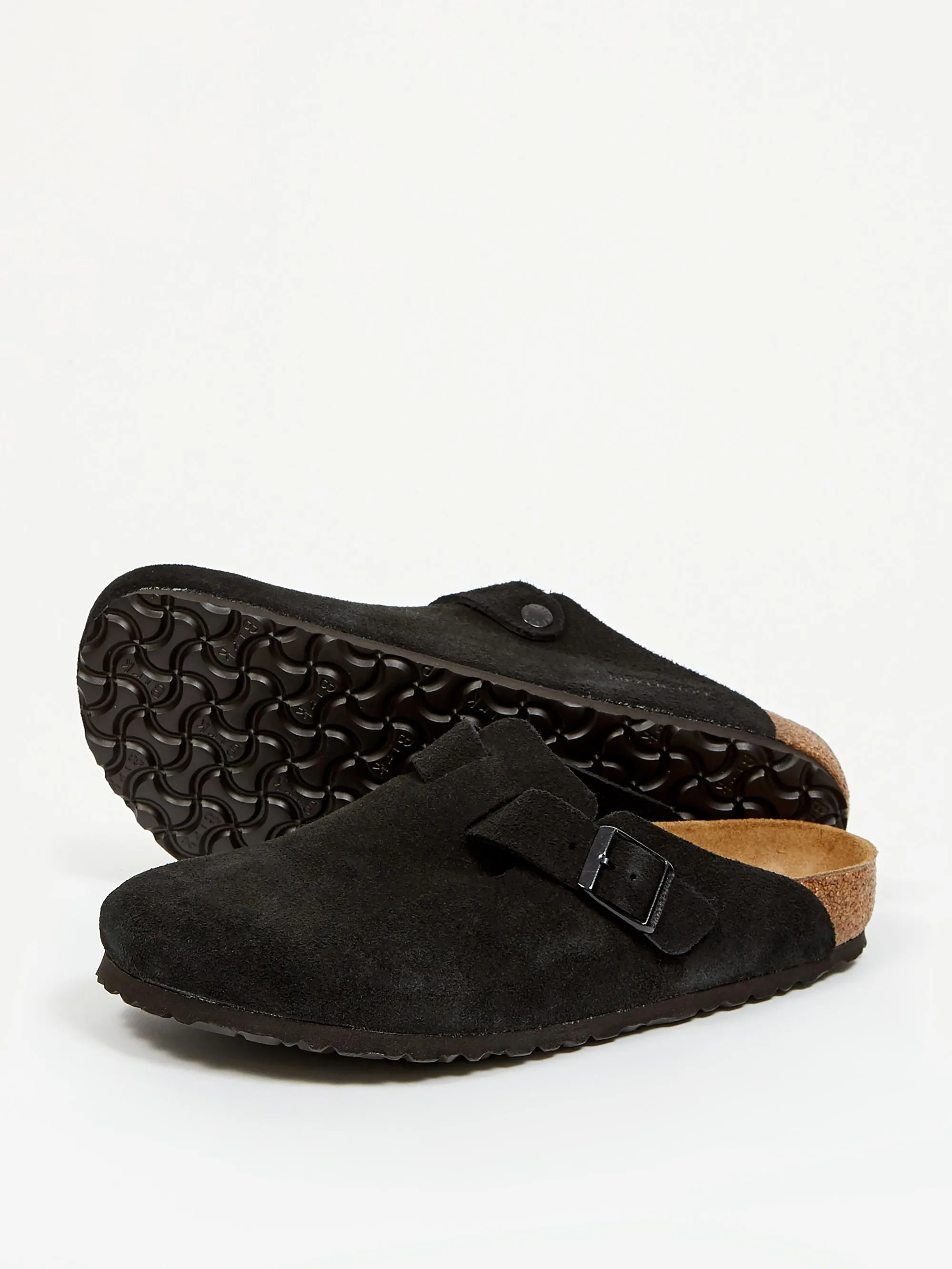 Birkenstock Boston Suede - Black