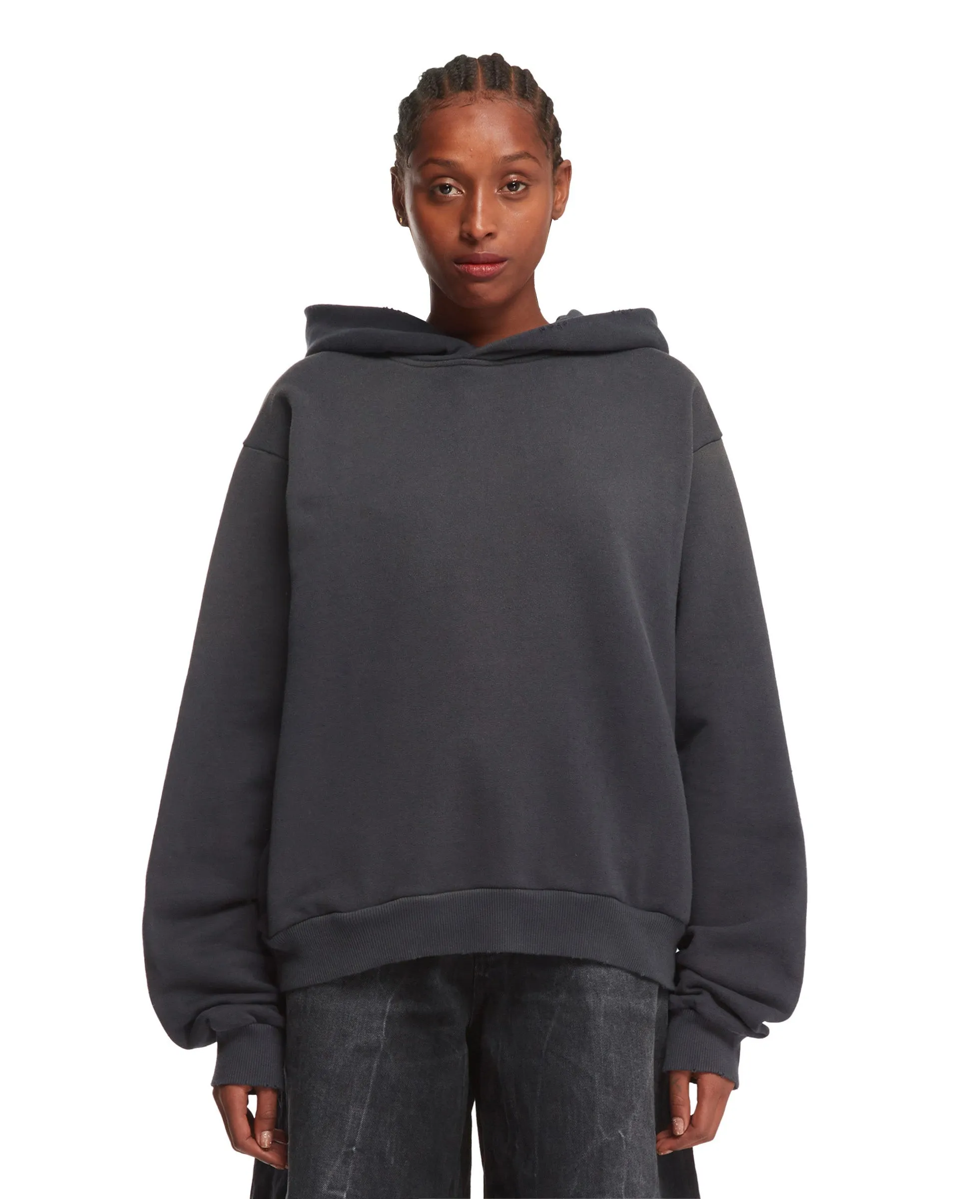 Black Logo Hooded Sweater