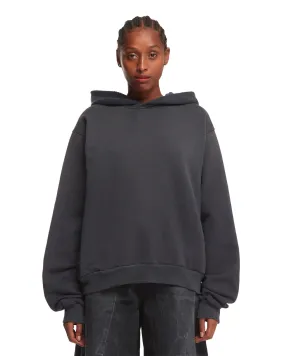 Black Logo Hooded Sweater