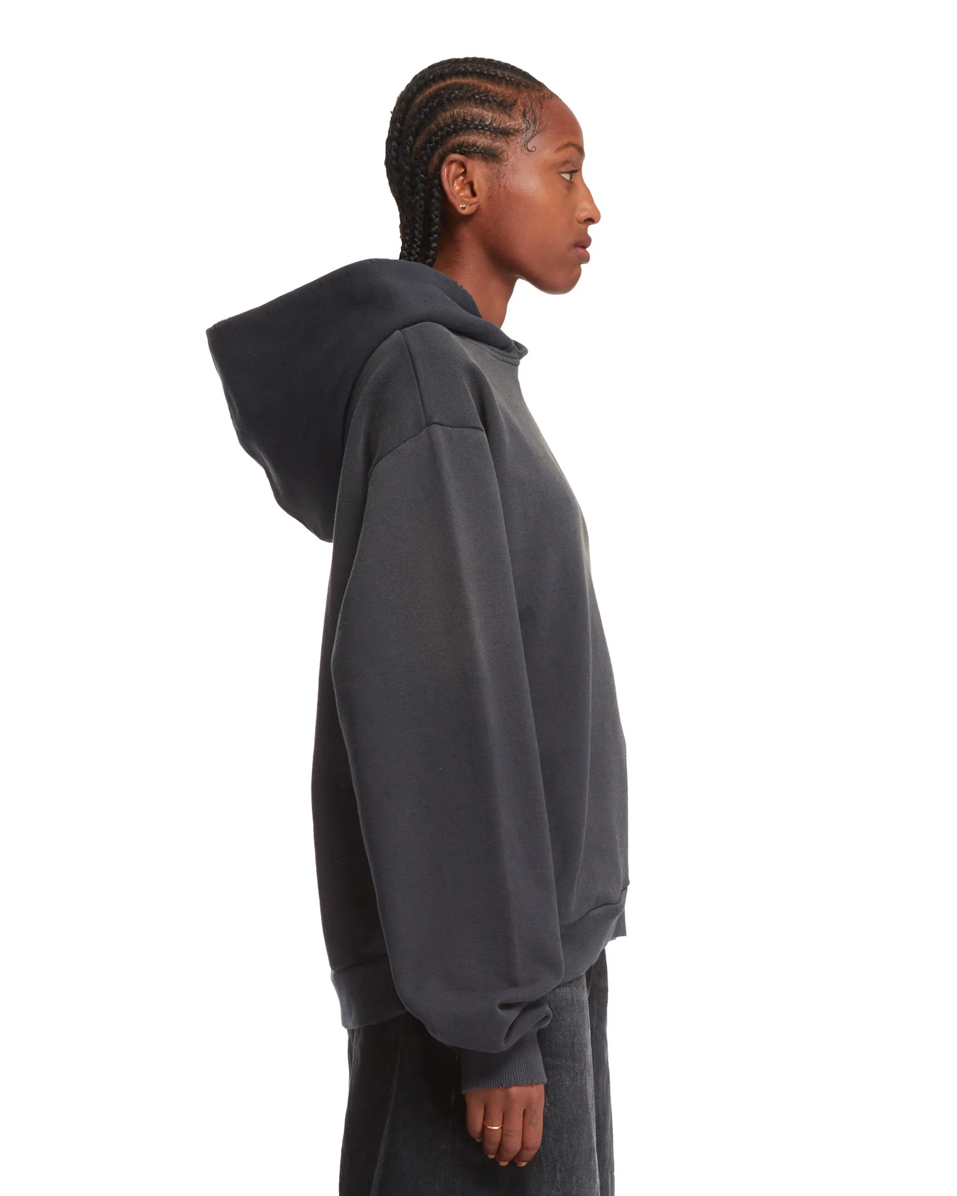 Black Logo Hooded Sweater