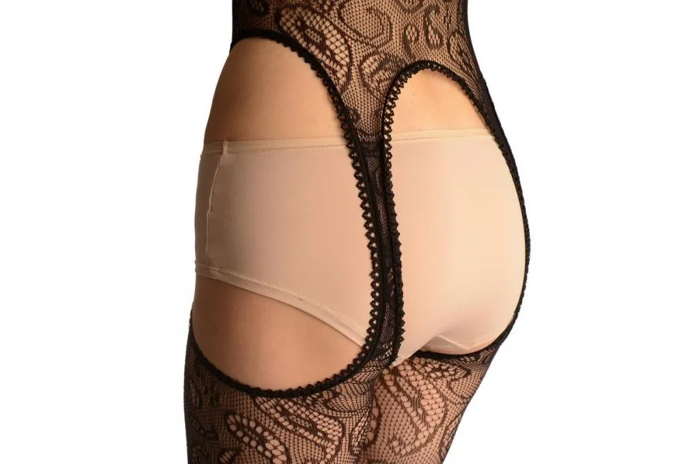 Black Paisley Lace Bodystocking