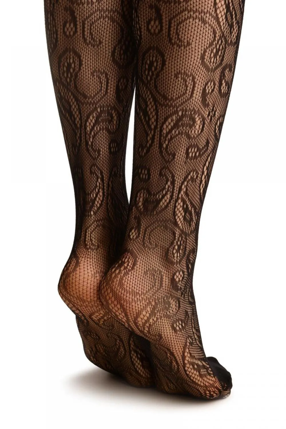 Black Paisley Lace Bodystocking