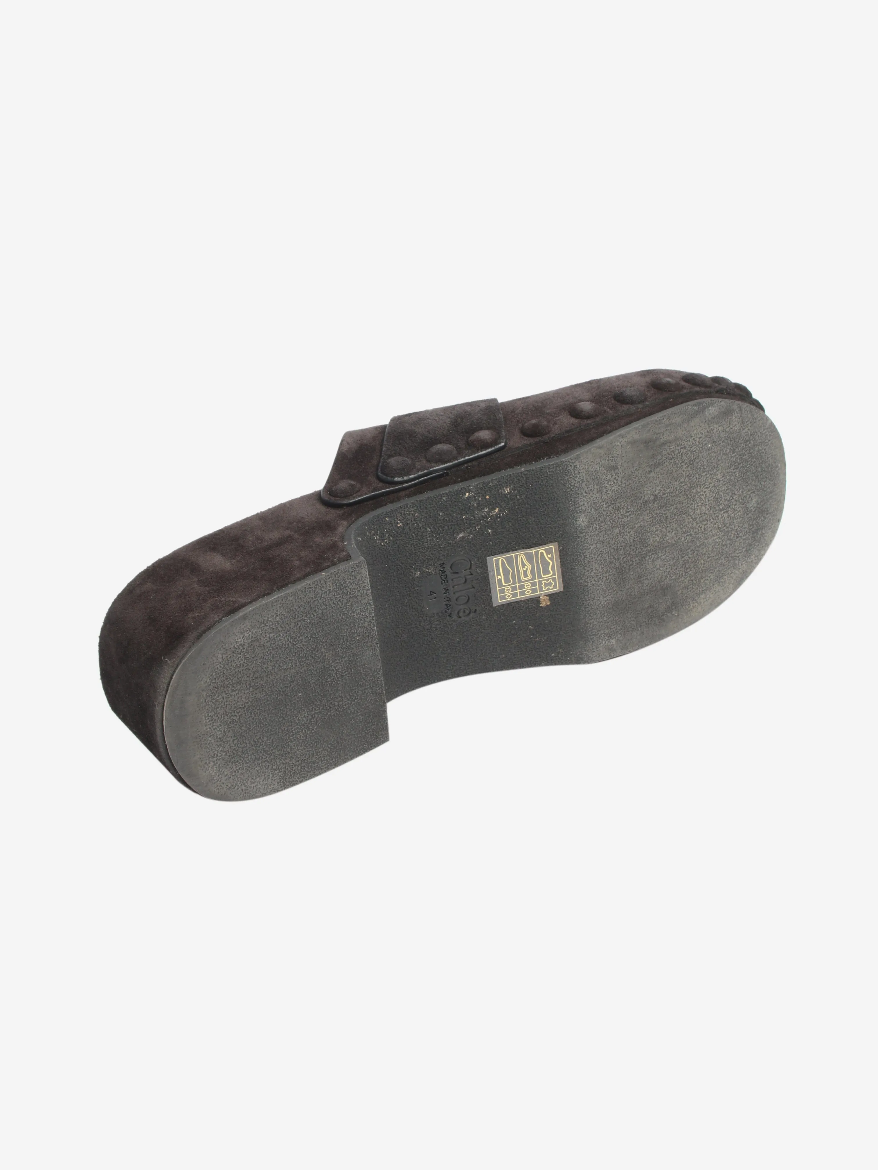 Black suede clogs - size EU 41