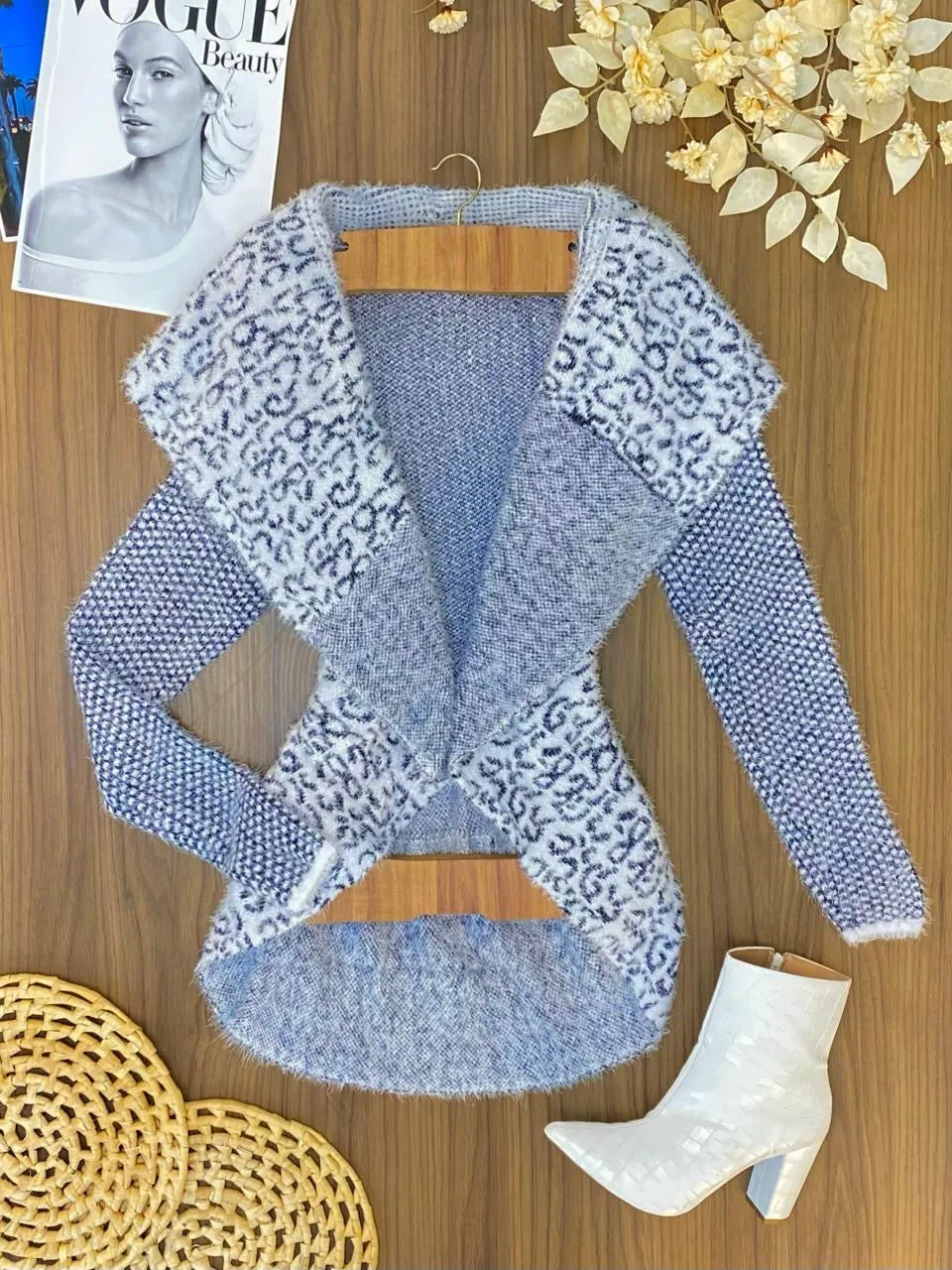 Cardigan Animal Print 701.   (17G)