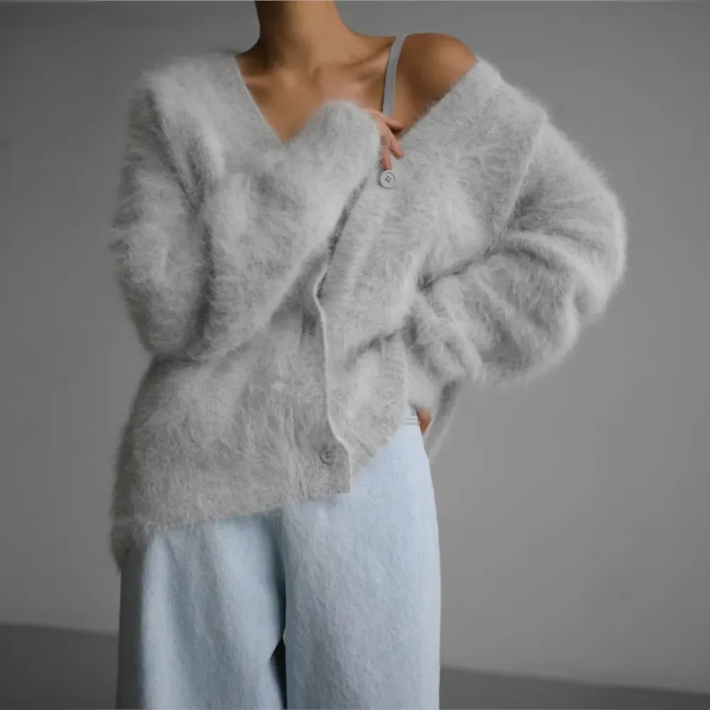 CARDIGAN COUTURE IN CACHEMIRE DI LILIAN-THOURAM