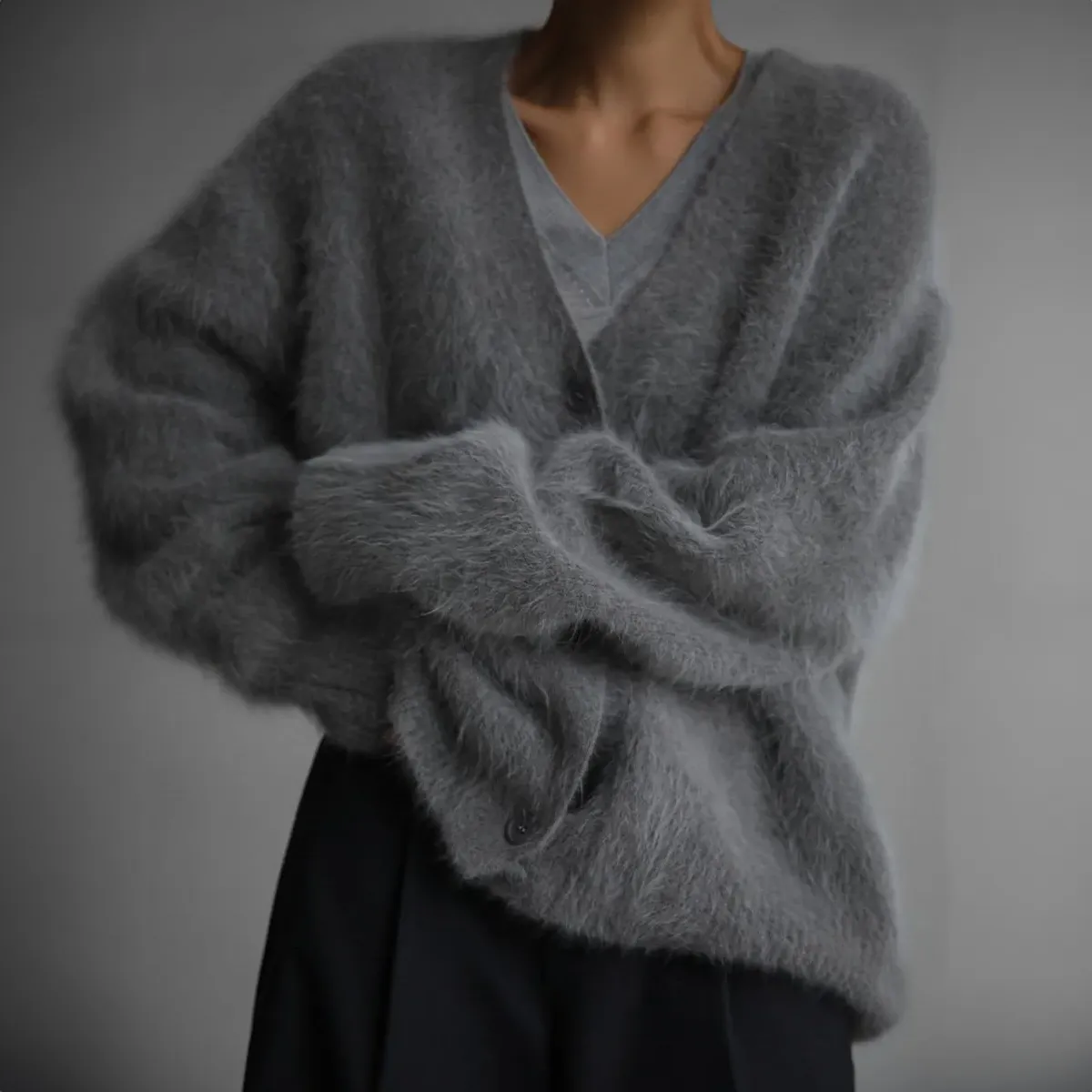 CARDIGAN COUTURE IN CACHEMIRE DI LILIAN-THOURAM