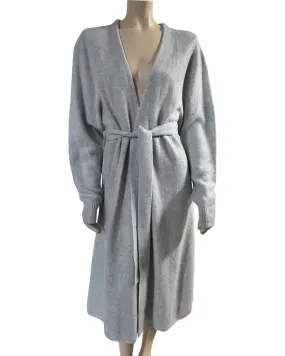 CASHMERE SILK CARDIGAN PALE BLUE MELANGE SIZE S