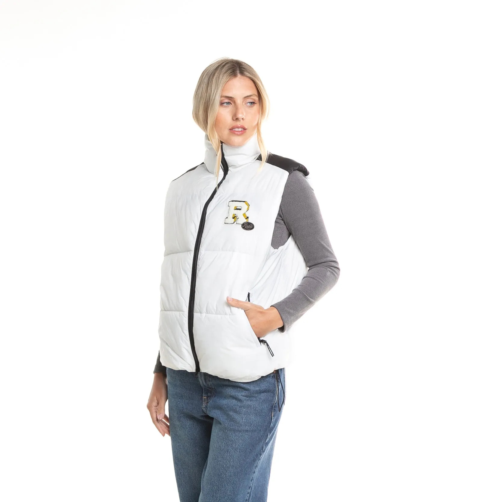 Chaleco Rusty Dune Puffer Vest Ld* Marshmallow