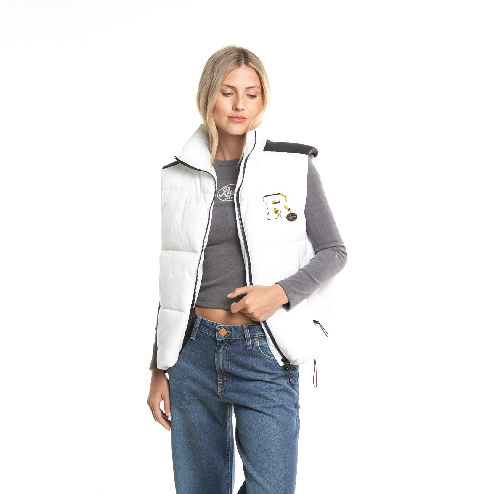 Chaleco Rusty Dune Puffer Vest Ld* Marshmallow