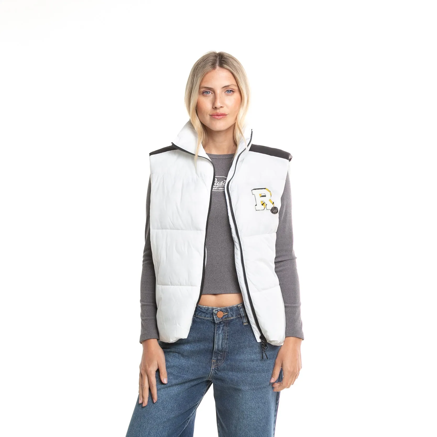Chaleco Rusty Dune Puffer Vest Ld* Marshmallow