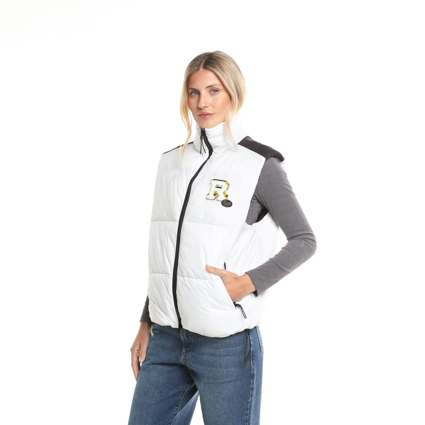 Chaleco Rusty Dune Puffer Vest Ld* Marshmallow