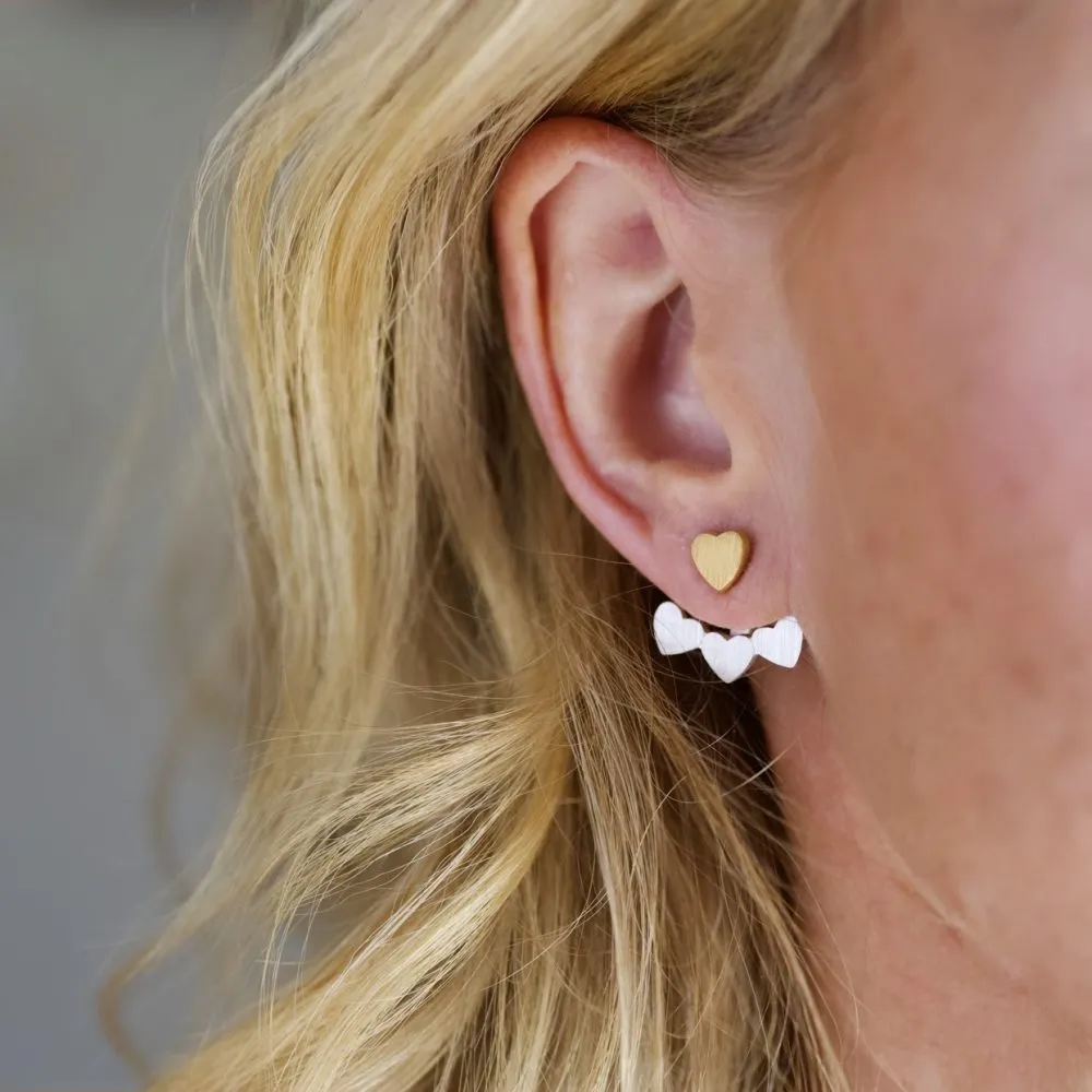 Chambers & Beau Gold Heart Studs