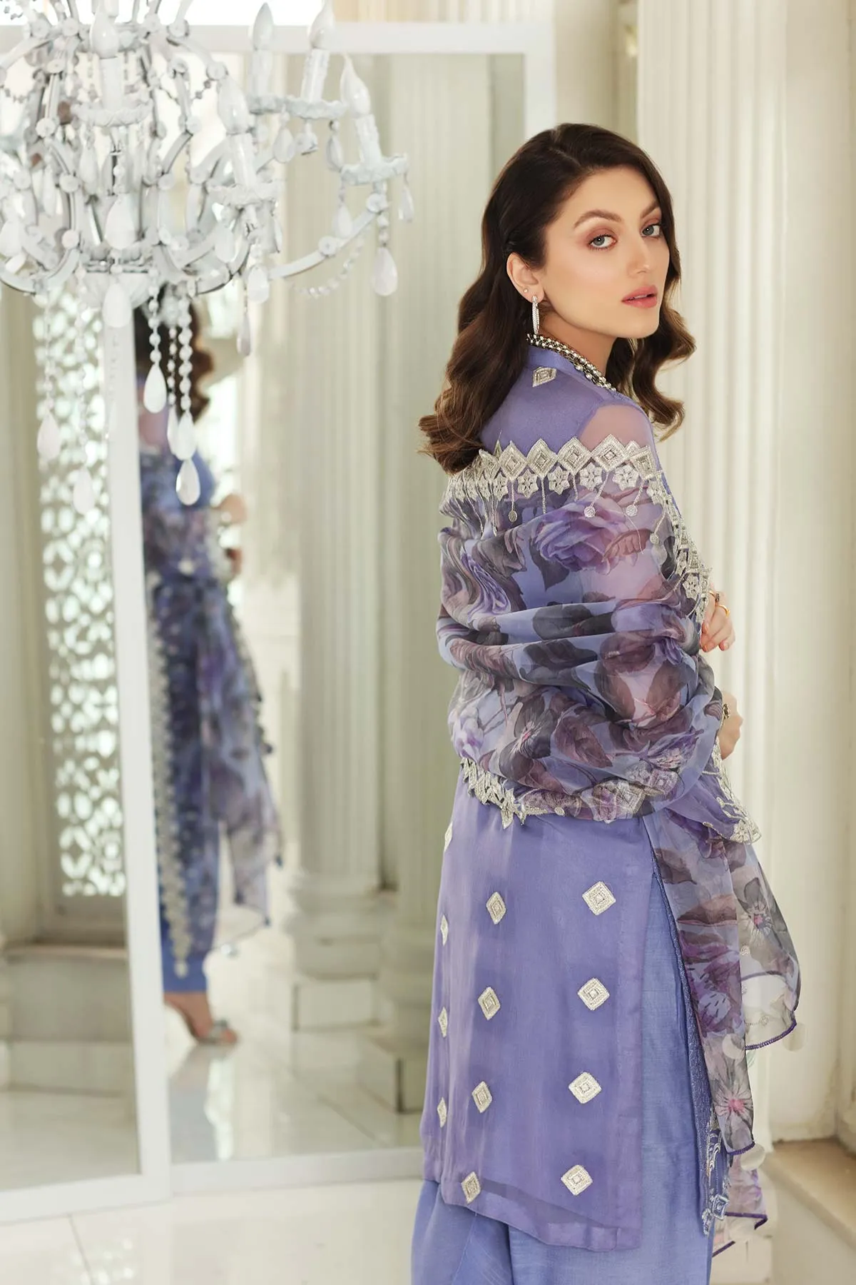Charizma Allure · Embroidered Chiffon Collection – CAL-006