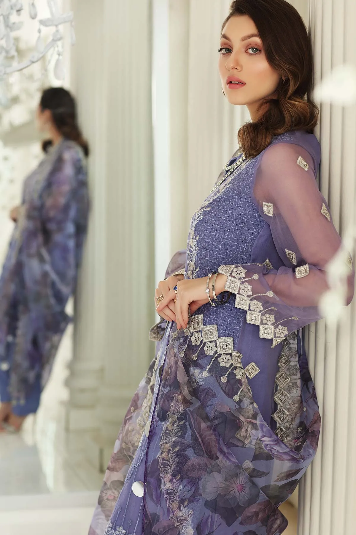 Charizma Allure · Embroidered Chiffon Collection – CAL-006