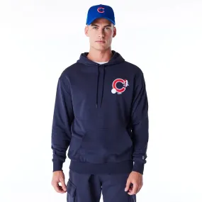 Chicago Cubs MLB Food Graphic Navy Oversized Pullover Hoodie