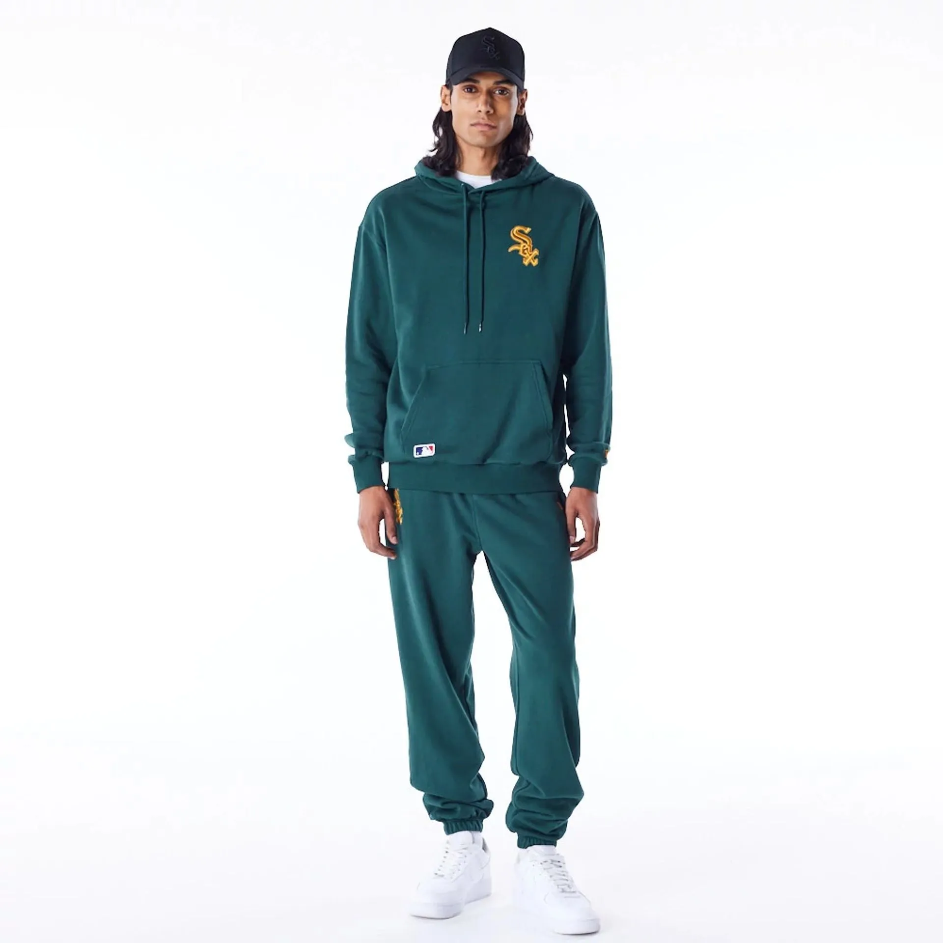 Chicago White Sox League Essential Dark Green Oversized Pullover Hoodie