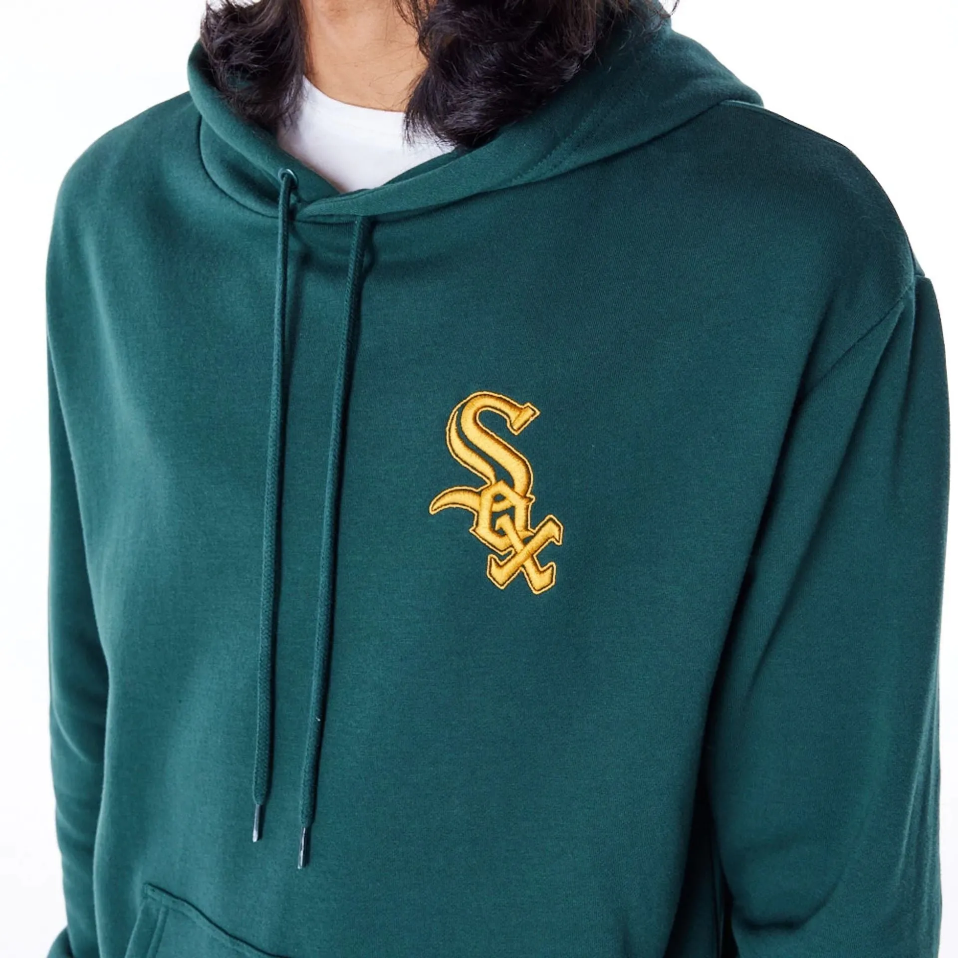 Chicago White Sox League Essential Dark Green Oversized Pullover Hoodie